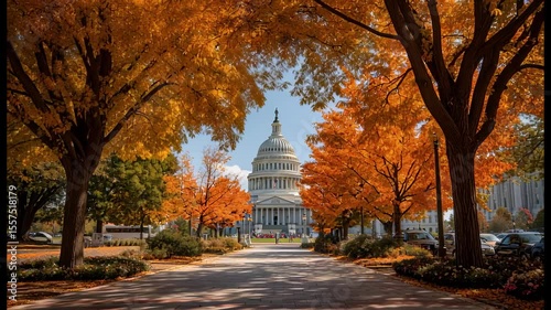 Autumnal Capitol Building, Washington DC