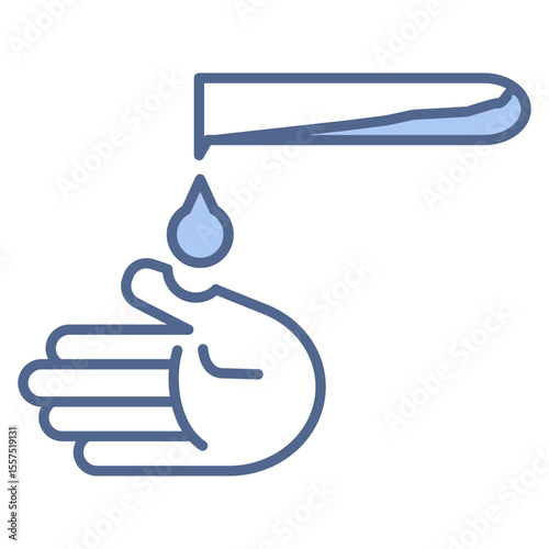 Job Stress Blue Icon