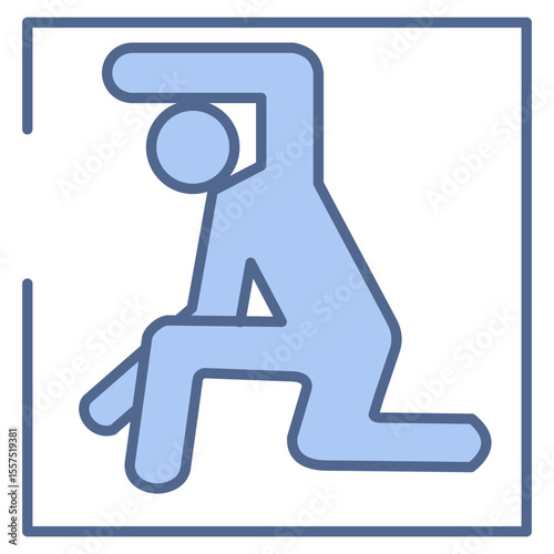 Confined Spaces Blue Icon