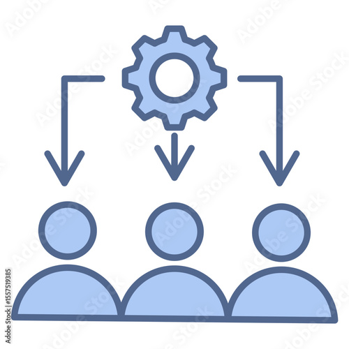 Workload Management Blue Icon