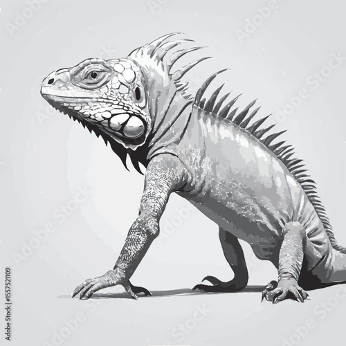 iguana vector illustration 