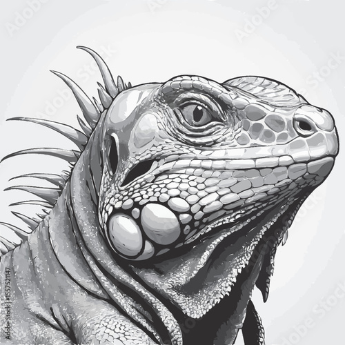 portrait of a iguana