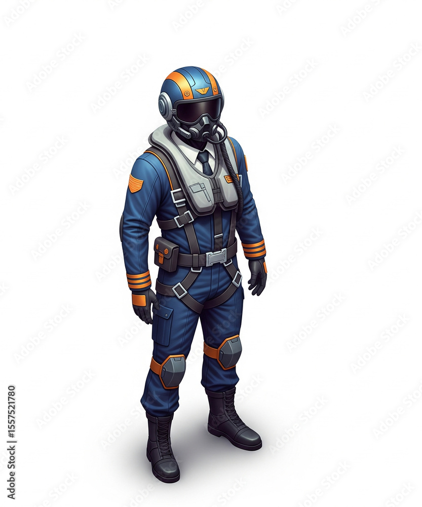 Naklejka premium firefighters in action