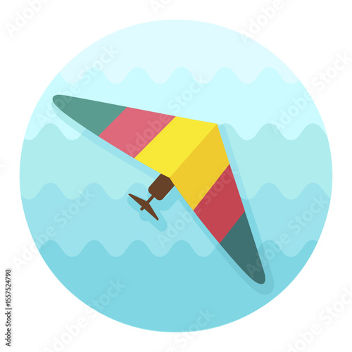 Hang Glider icon. Summer. Vacation