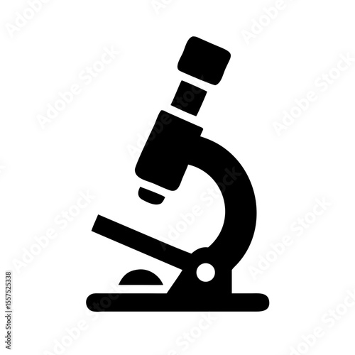 Microscope simple icon on white background. Microscope sign Vector