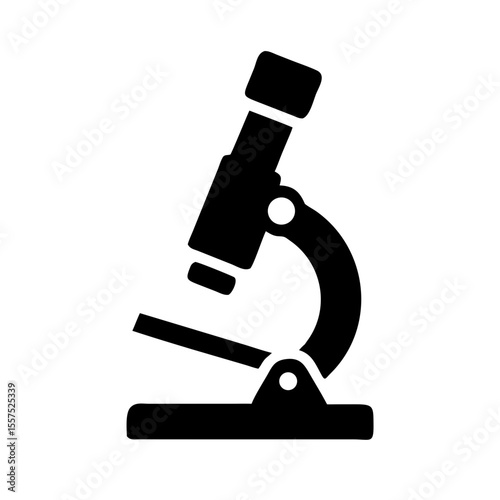 Microscope simple icon on white background. Microscope sign Vector