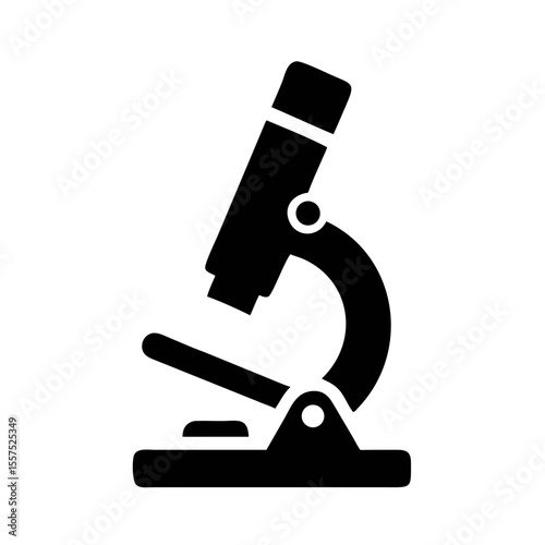 Microscope simple icon on white background. Microscope sign Vector