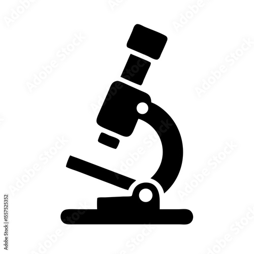 Microscope simple icon on white background. Microscope sign Vector