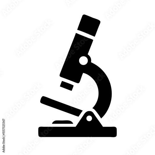 Microscope simple icon on white background. Microscope sign Vector