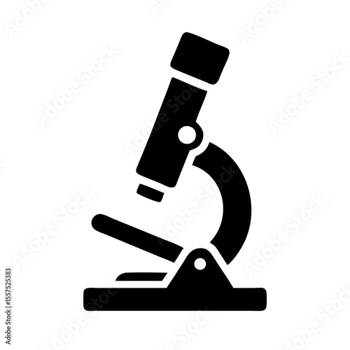 Microscope simple icon on white background. Microscope sign Vector