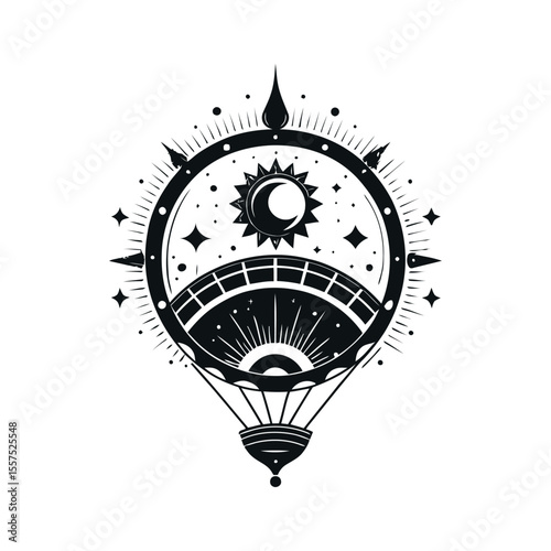 hot air balloon in the sky