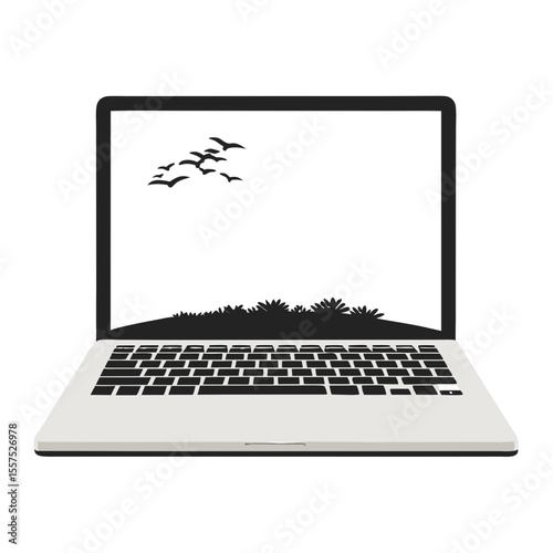 Laptop. Vector illustration