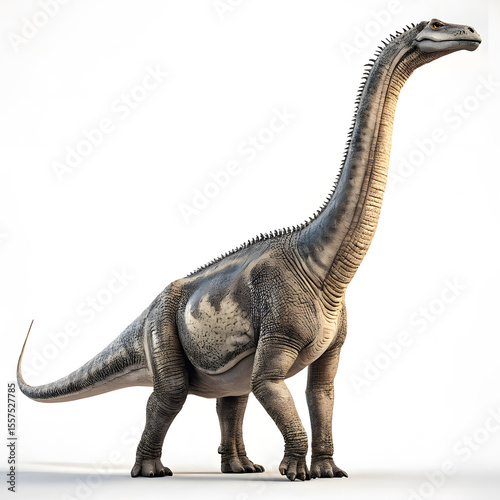 Brachiosaurus dino isolated on white background