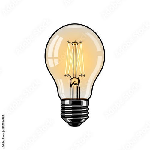 Vector illustration of lamp