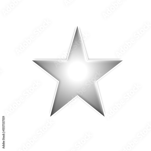 3d golden star