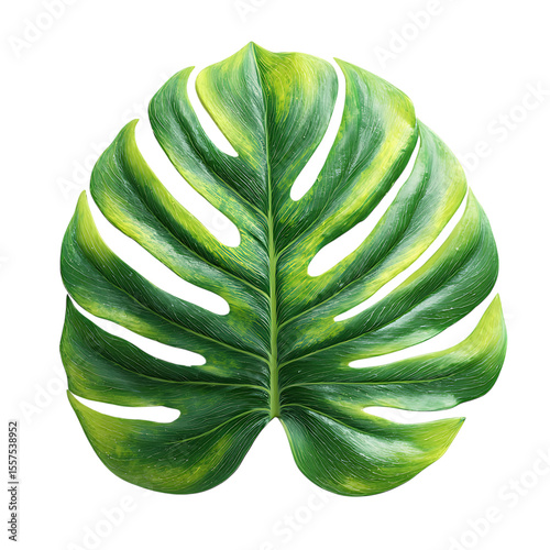 PNG Vibrant Monstera Leaf Tropical Foliage Background Texture against transparent Background