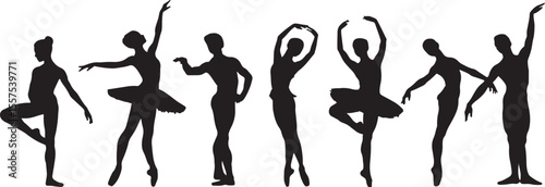 vector silhouette of a woman's