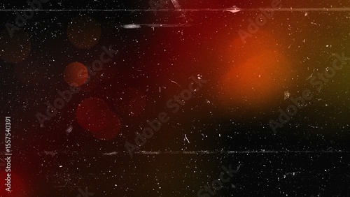 Light leak bleeds through a hazy dreamscape of bokeh, dust, and scratches, creating a vintage film effect