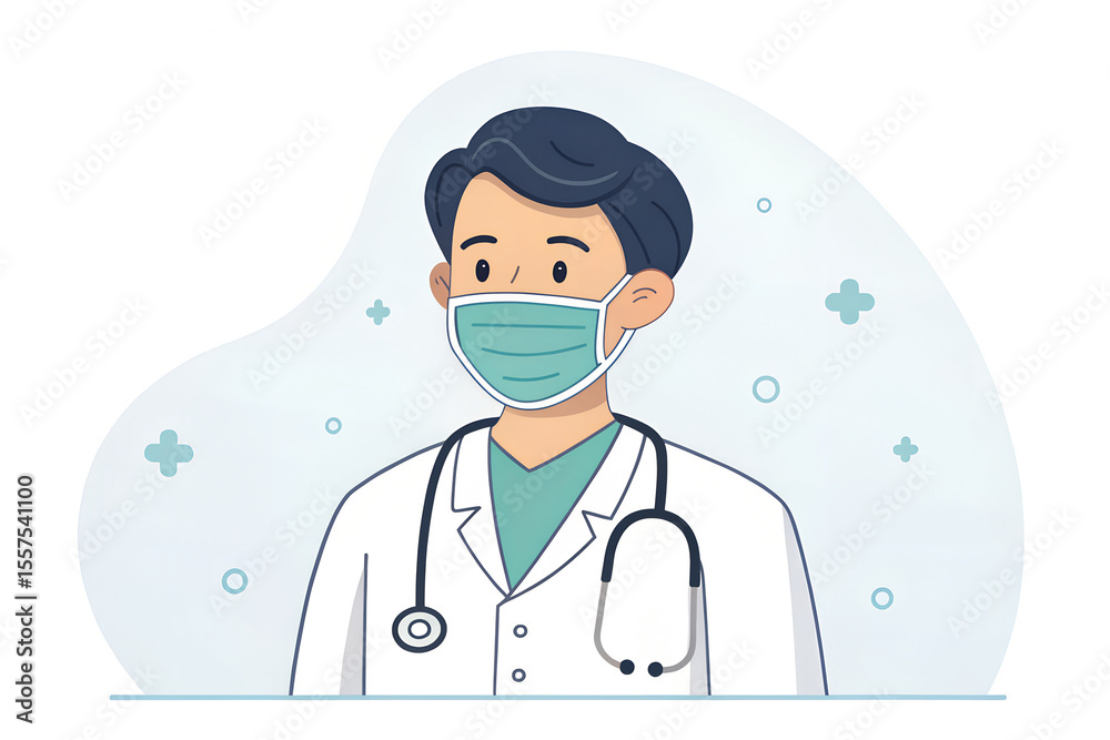 Fototapeta premium doctor with stethoscope