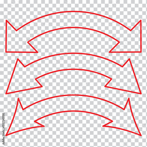 Two side curved arrow icon, Double ended arrow vector design for website, Two side arrow. app and logo design. duel arrow icon set eps 10