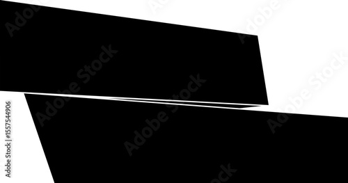 layered black title frame