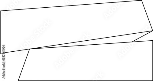 minimal outline banner