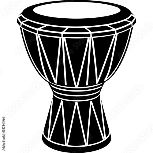 African Drum shilhoutte 