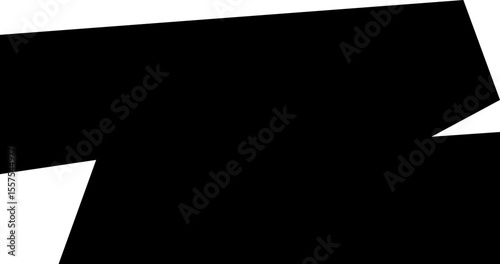 solid black banner pair