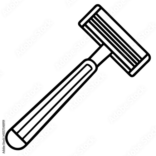 Razor line art vector