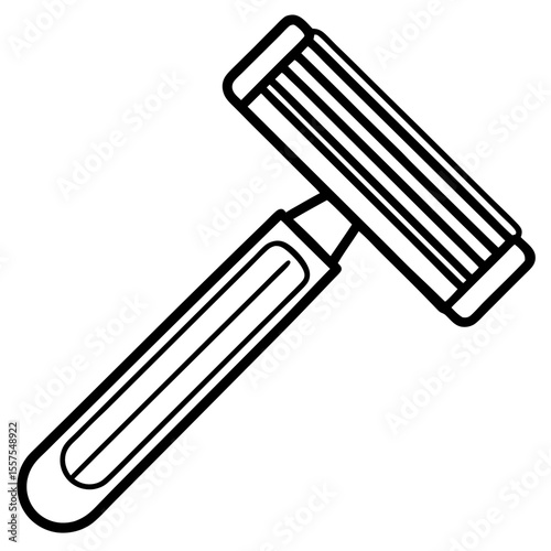 Razor line art vector