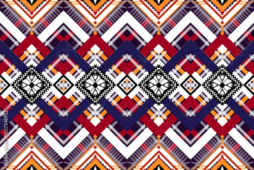 Ethnic geometric pattern seamless