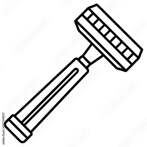 Razor line art vector