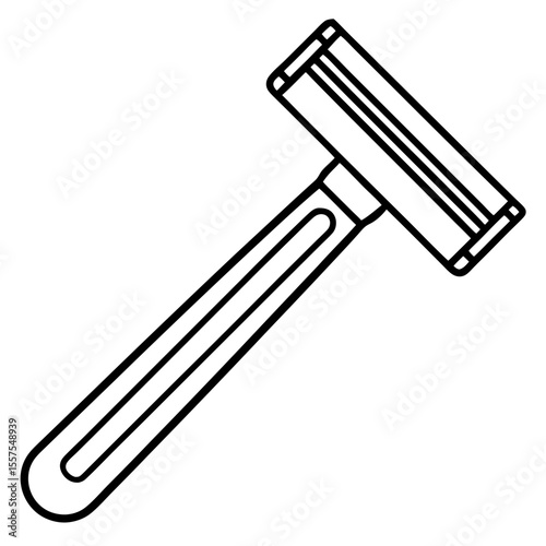 Razor line art vector