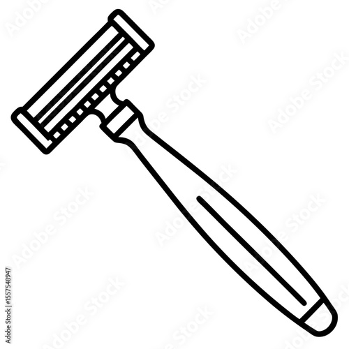 Razor line art vector