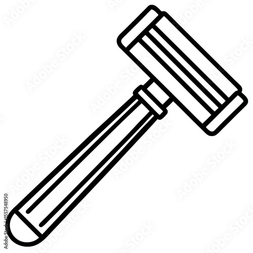 Razor line art vector