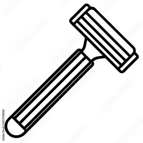 Razor line art vector