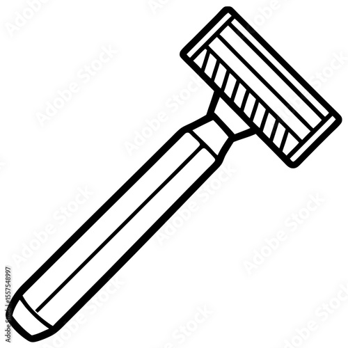 Razor line art vector