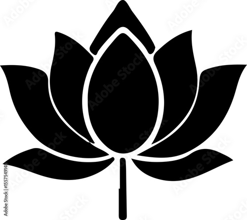Water Lily Silhouette Vector Art, Water Lily Vector Design, Water Lily Black and White Art, Water Lily Outline Illustration, Water Lily Minimalist Vector, Water Lily Shadow Graphic, Water Lily Floral 