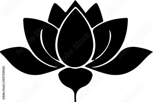 Water Lily Silhouette Vector Art, Water Lily Vector Design, Water Lily Black and White Art, Water Lily Outline Illustration, Water Lily Minimalist Vector, Water Lily Shadow Graphic, Water Lily Floral 