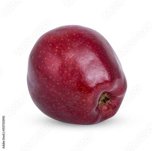 Red apple isolated on transparent background. (.PNG)