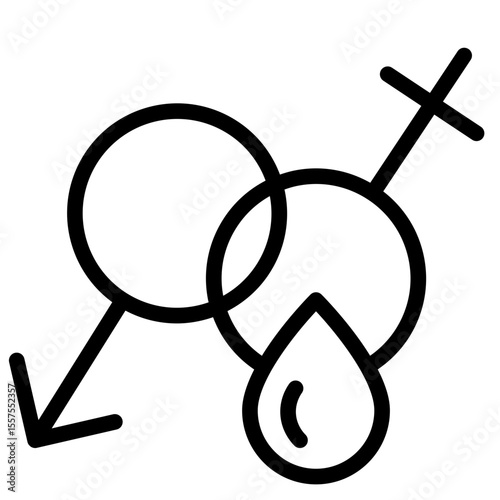 Blending after sex in vector illustration