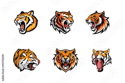 Tiger vector illustration logo design