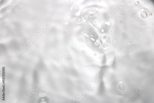 The water surface is white and transparent.