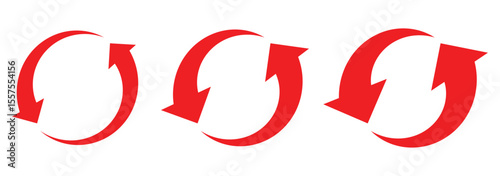 Circle arrow. Recycle, repeat, refresh icon. Circle arrow icon.