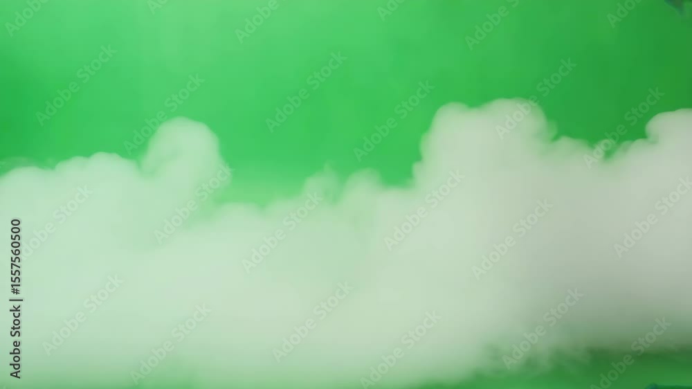 Green screen smoke footage effect overlay video for visual effects and motion graphics elements