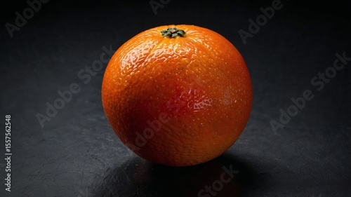 Fresh Orange on Dark Background