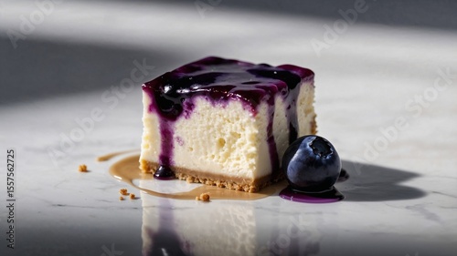 Blueberry Cheesecake Slice
