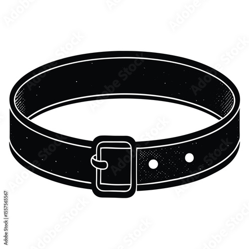Classic Belt Buckle Illustration