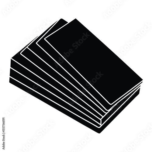 Stacked Business Card Mockup