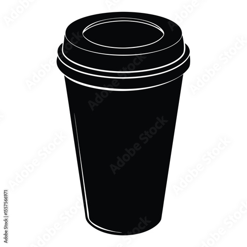Coffee Cup with Lid Mockup